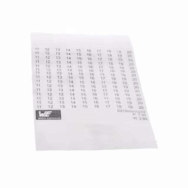 691900910202 Würth Elektronik  Strisce di marcatura per morsettiere